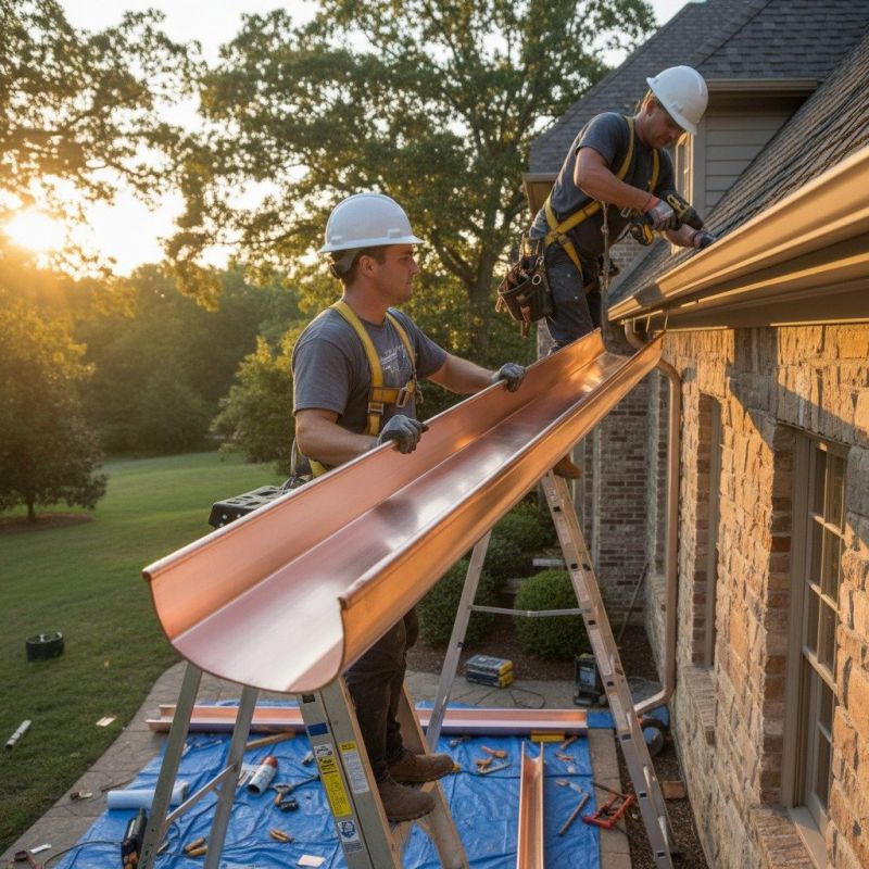 Copper Gutter Replacement