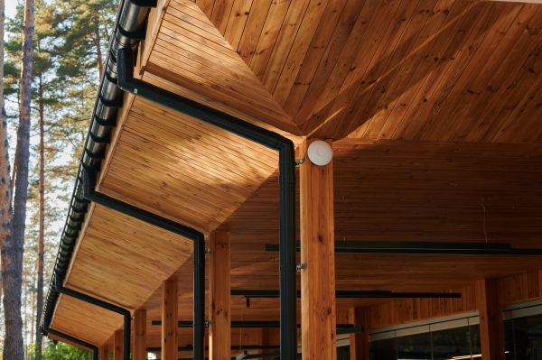 Porch Gutter Installation in Conroe