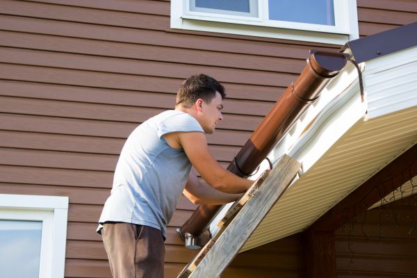 Porch Gutter Replacement in Conroe