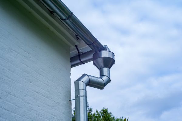 Metal Downspout Replacement in Conroe