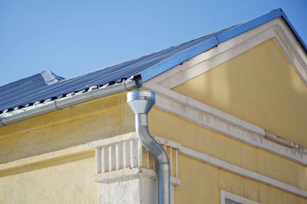 Steel Downspout Installation in Conroe