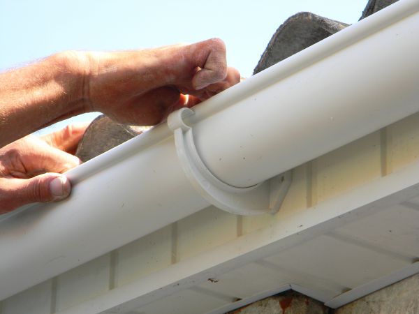 Plastic Gutter Repair in Conroe